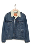 Levi's® Levi's Type 3 Faux Fur Trimmed Trucker Jacket In Television Trucker