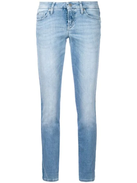 Cambio Cropped Skinny Jeans In Blue | ModeSens