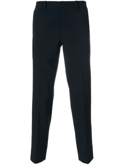 Wooyoungmi Stretch Straight Leg Trousers - Blue