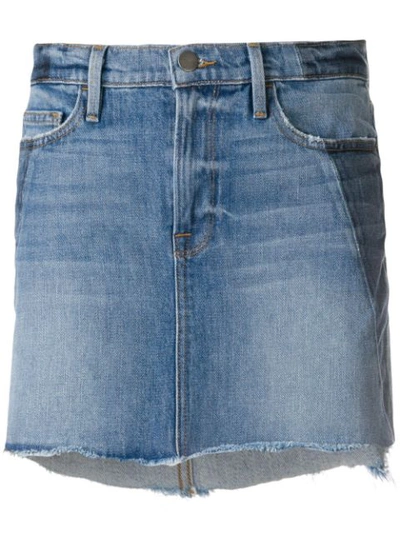 Frame Denim Skirt In Blue