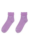 Nike Women's Everyday Training Ankle Socks In Purple