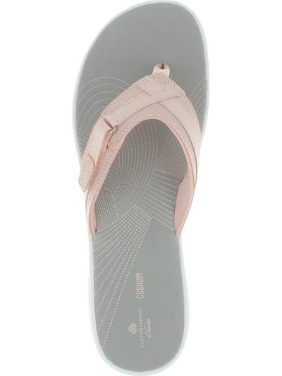 Cloudsteppers By Clarks Breeze Sea Womens Flip-flop Thong Thong Sandals In Pink