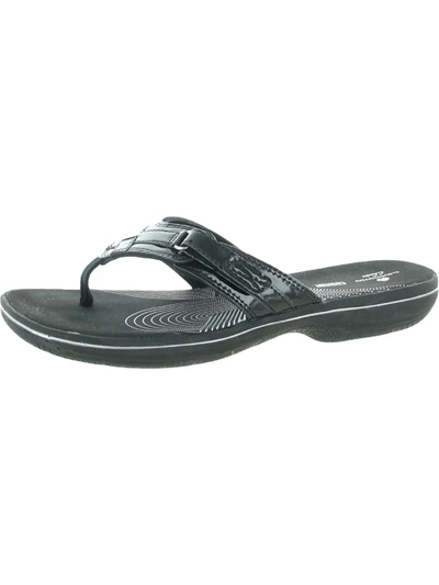 Cloudsteppers By Clarks Breeze Sea Womens Flip-flop Thong Thong Sandals In Black