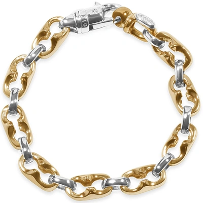 Pompeii3 Men's Link 14k Gold (50gram) Or Platinum (80gram) 9mm Bracelet 8.75" In Multi