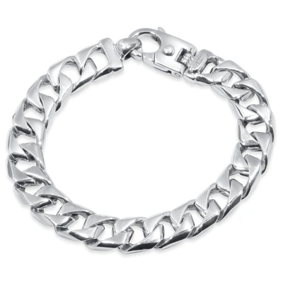 Pompeii3 Men's Curb Link 14k Gold (63gram) Or Platinum (101gram) 10.5mm Bracelet 8.5" In Multi