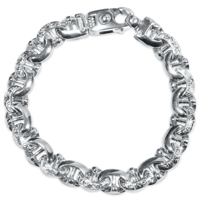 Pompeii3 Men's Designed Link 14k Gold (62gram) Or Platinum (100gram) 10.5mm Bracelet 8.25 In Multi