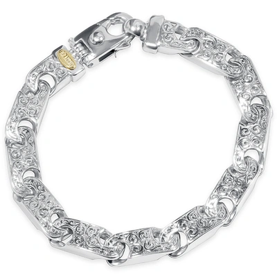 Pompeii3 Men's Designed 14k Gold (55gram) Or Platinum (88gram) Link Bracelet 8.5" In Multi