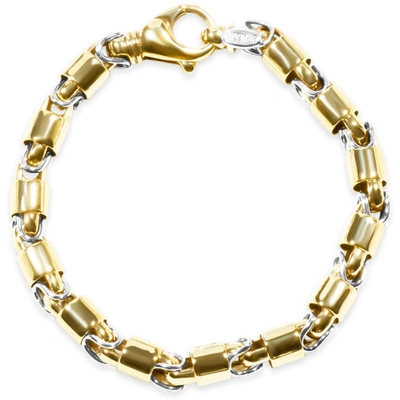 Pompeii3 Men's Link 14k Gold (53gram) Or Platinum (85gram) 8mm Bracelet 8.75" In Multi