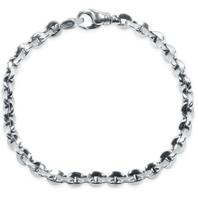 Pompeii3 Men's Link 14k Gold (26gram) Or Platinum (41gram) 6.5mm Bracelet 8.5" In Multi
