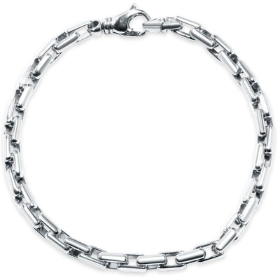 Pompeii3 Men's 14k Gold (28gram) Or Platinum (45gram) 5.5mm Link Bracelet 8.5" In Multi