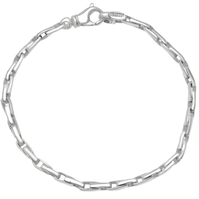 Pompeii3 Men's 14k Gold (15gram) Or Platinum (24gram) 3.5mm Link Bracelet 8.5" In Multi