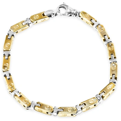 Pompeii3 Men's Cuban Link 14k Gold (28gram) Or Platinum (46gram) 4.5mm Bracelet 8.75" In Multi