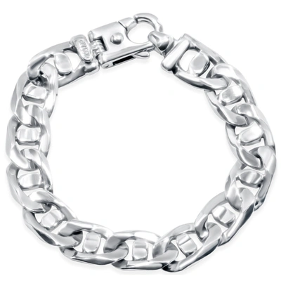 Pompeii3 Men's Marine 14k Gold (74gram) Or Platinum (119gram) 13.5mm Link Bracelet 8.5" In Multi