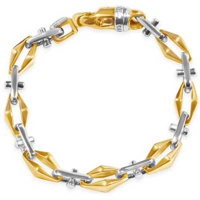 Pompeii3 Men's Link 14k Gold (48gram) Or Platinum (77gram) 7-8.5mm Bracelet 9" In Multi