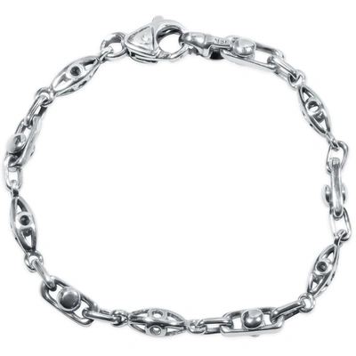 Pompeii3 Men's Link 14k Gold (22gram) Or Platinum (36gram) 5.5mm Bracelet 9" In Multi