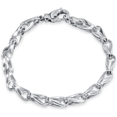Pompeii3 Men's 14k Gold (31gram) Or Platinum (51gram) 6.5mm Link Bracelet 8.5" In Multi