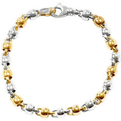 Pompeii3 Men's Link 14k Gold (32gram) Or Platinum (51gram) 6.5mm Bracelet 8.5" In Multi