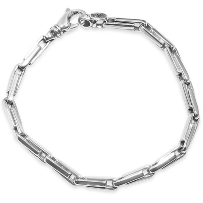 Pompeii3 Men's 14k Gold (23gram) Or Platinum (38gram) 4.5mm Link Bracelet 8.5" In Multi