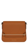 Strathberry Ace Mini Leather Crossbody Bag In Tan