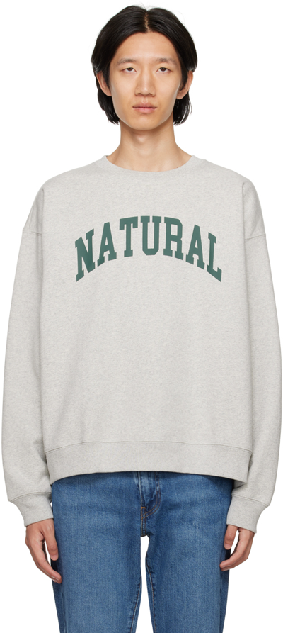 Museum Of Peace And Quiet Natural Crewneck Sweatshirt In Heather