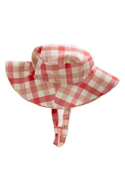 Pehr Babies' Checkmate Bucket Hat In Pink