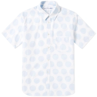 Comme Des Garçons Shirt Comme Des Garcons Shirt Short Sleeve Dot Print Shirt In White