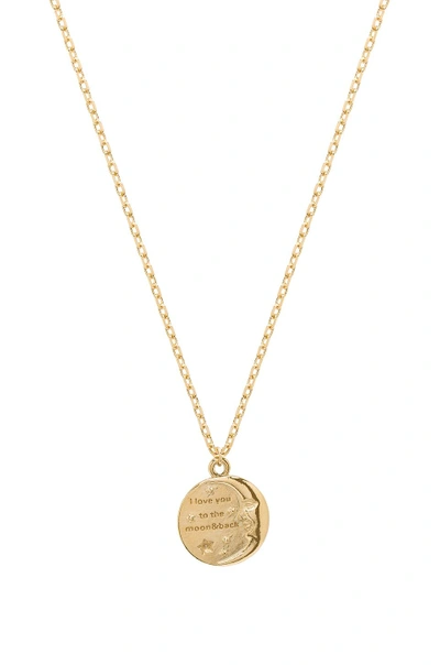 Joolz By Martha Calvo To The Moon & Back Necklace In Gold