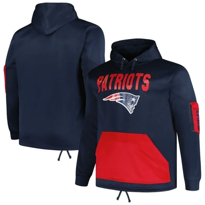 Fanatics Branded  Navy New England Patriots Big & Tall Pullover Hoodie