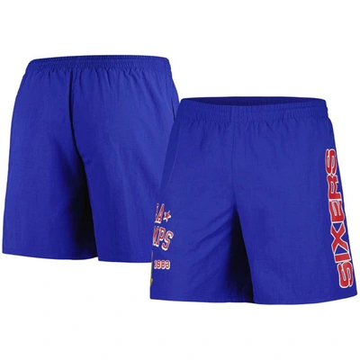 Mitchell & Ness Men's  Royal Philadelphia 76ers 1983 Nba Champs Heritage Shorts