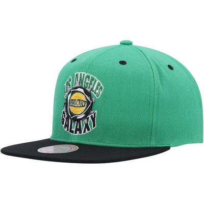 Mitchell & Ness Men's  Green La Galaxy Breakthrough Snapback Hat