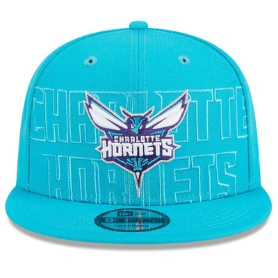 New Era Teal Charlotte Hornets 2023 Nba Draft 9fifty Snapback Hat In Teal/white