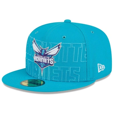 New Era Teal Charlotte Hornets 2023 Nba Draft 59fifty Fitted Hat