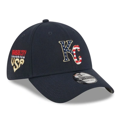 New Era Navy Kansas City Royals 2023 Fourth Of July 39thirty Flex Fit Hat