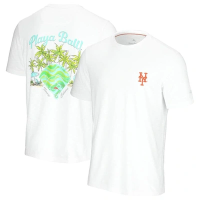 Tommy Bahama White New York Mets Playa Ball T-shirt