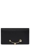 Strathberry Large Crescent Wallet In Black