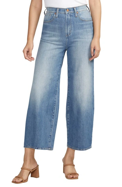 Silver Jeans Co. Highly Desirable High Waist Wide Leg Jeans In Indigo