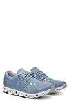 On Cloud 5 Running Shoe In Chambray/ White