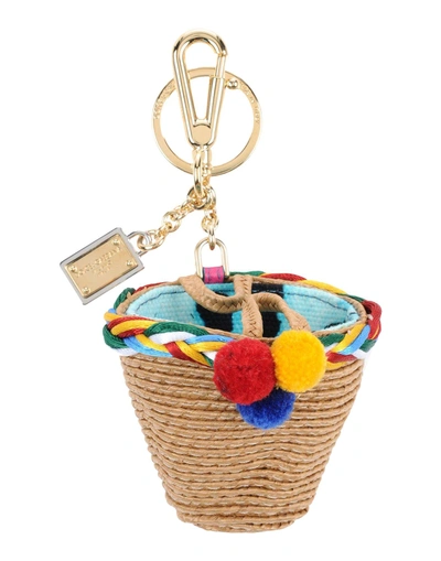 Dolce & Gabbana Key Ring In Sand