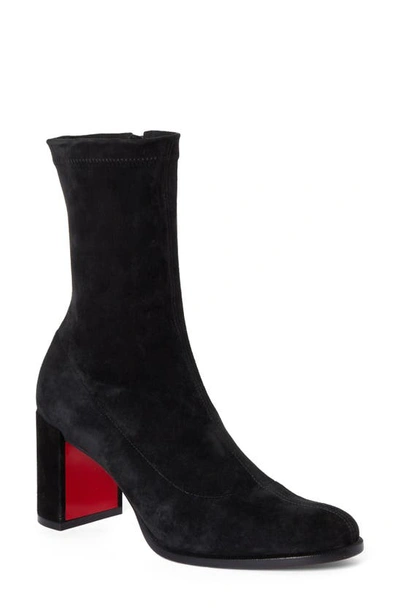 Christian Louboutin Macademia Calfskin Red Sole Biker Platform Booties