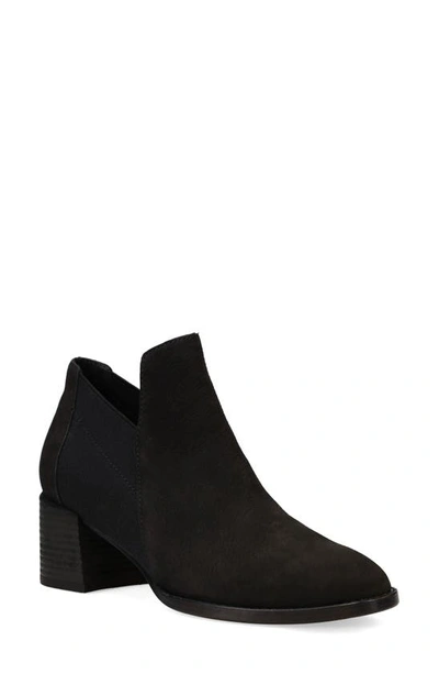 Eileen Fisher Bayo Leather Booties In Black