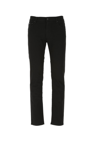 Dolce & Gabbana Embroidered Motif Slim-fit Jeans In Multicolor