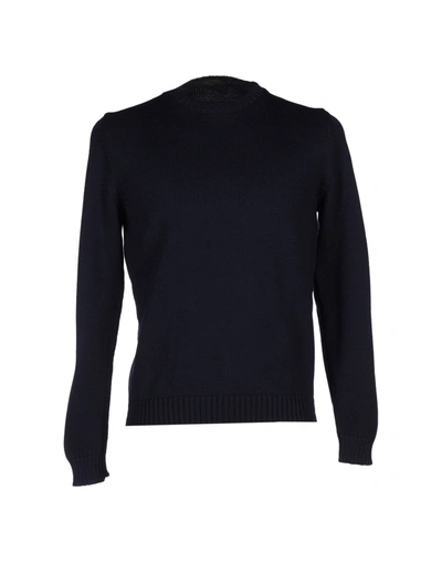 Zanone Sweaters In Blue