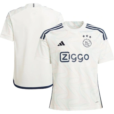 Adidas Originals Kids' Youth Adidas White Ajax 2023/24 Away Replica Jersey