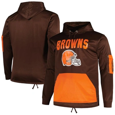 Fanatics Branded  Brown Cleveland Browns Big & Tall Pullover Hoodie