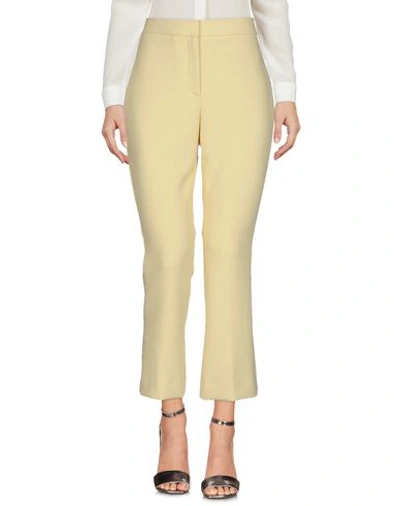 Theory Casual Pants In Yellow