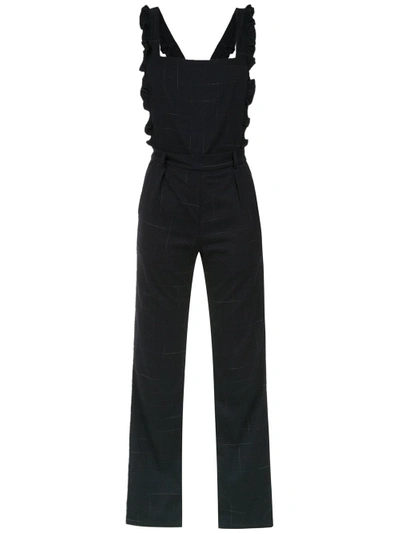 Olympiah Check Jumpsuit - Blue