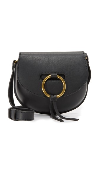 Madewell O Ring Mini Saddle Bag In True Black | ModeSens