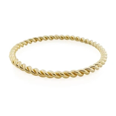 Monarc Jewellery Corda Bangle Gold Vermeil