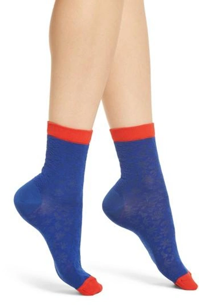 Hysteria By Happy Socks Lotta Ankle Socks In Blue