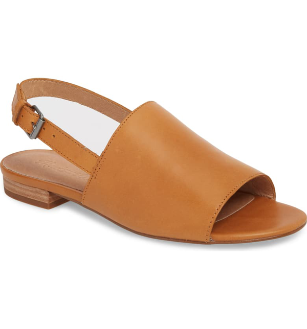 the noelle slingback sandal in leather